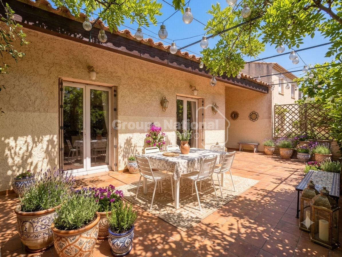ENSUES LA REDONNE: Villa de type 6 de 142 m2 sur un terrain de 1066 m2.