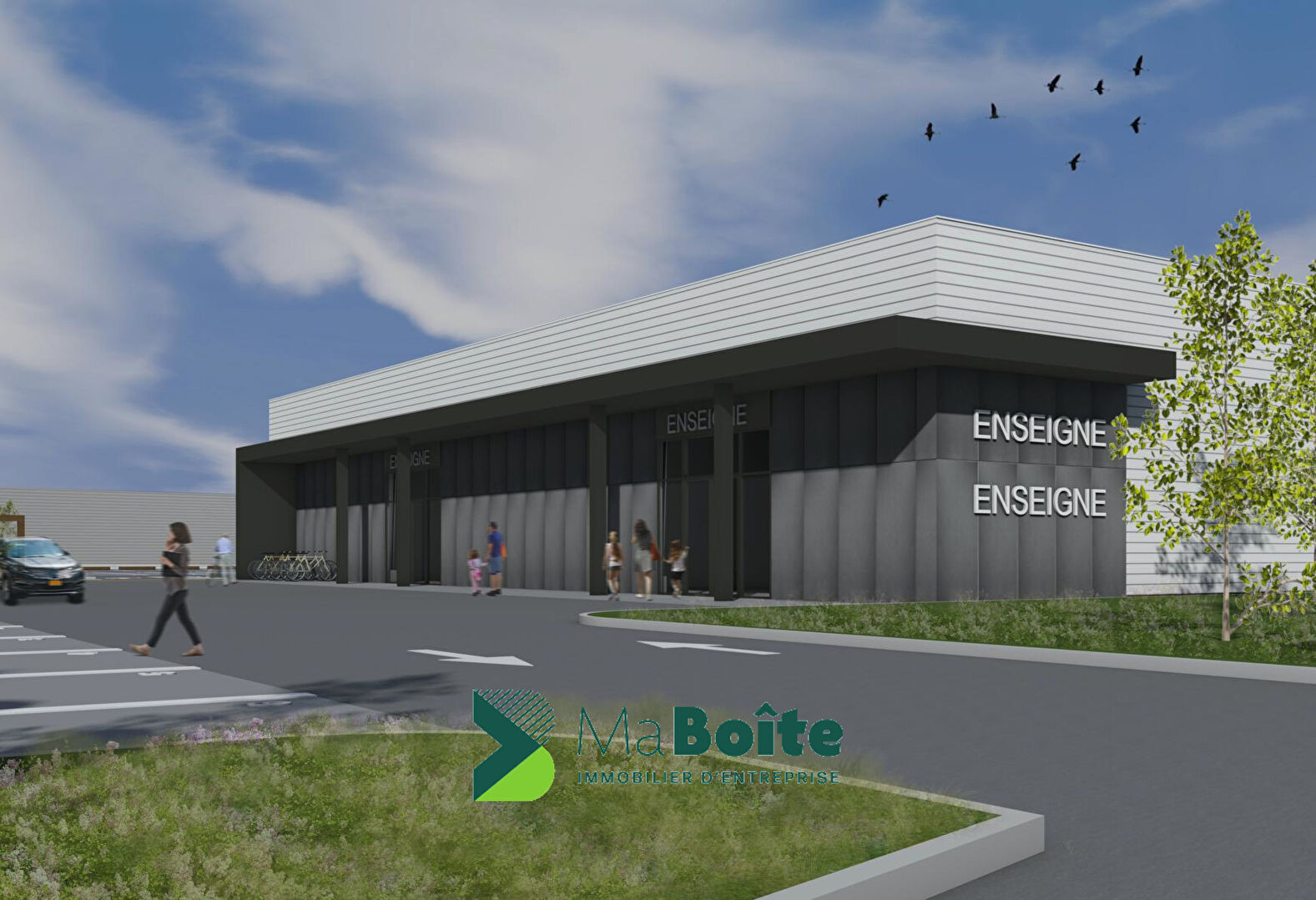 MABLY, Locaux commerciaux de 200 m² à 480 m²