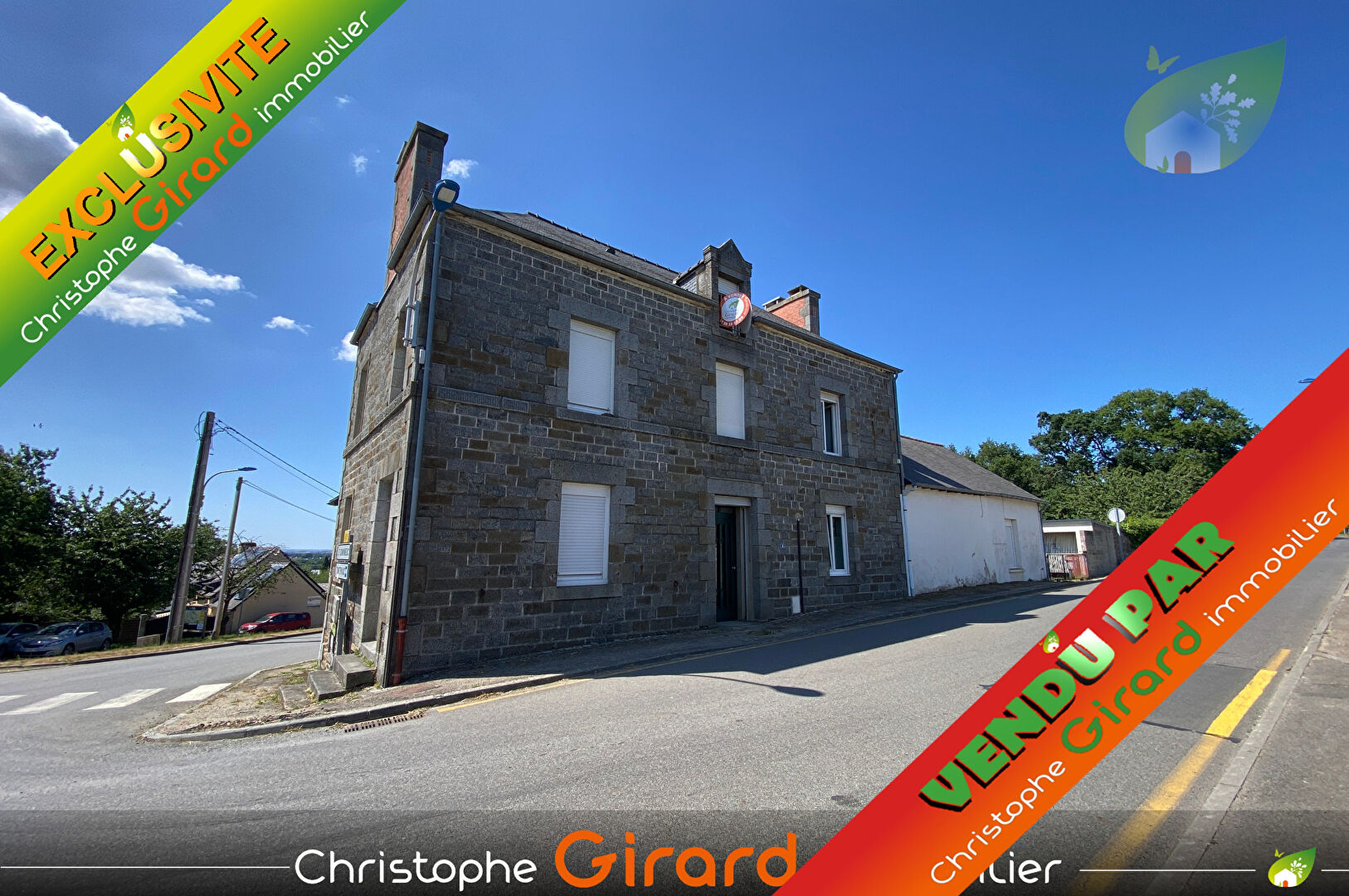 ENSEMBLE IMMOBILIER QUEBRIAC (35190) - 4 LOGEMENTS 1 GARAGE