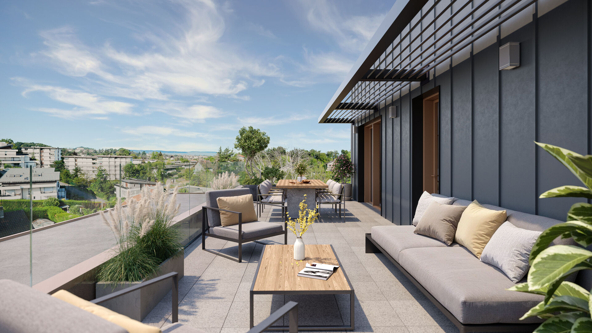 Appartement T2 44m² avec terrasse de 21m²