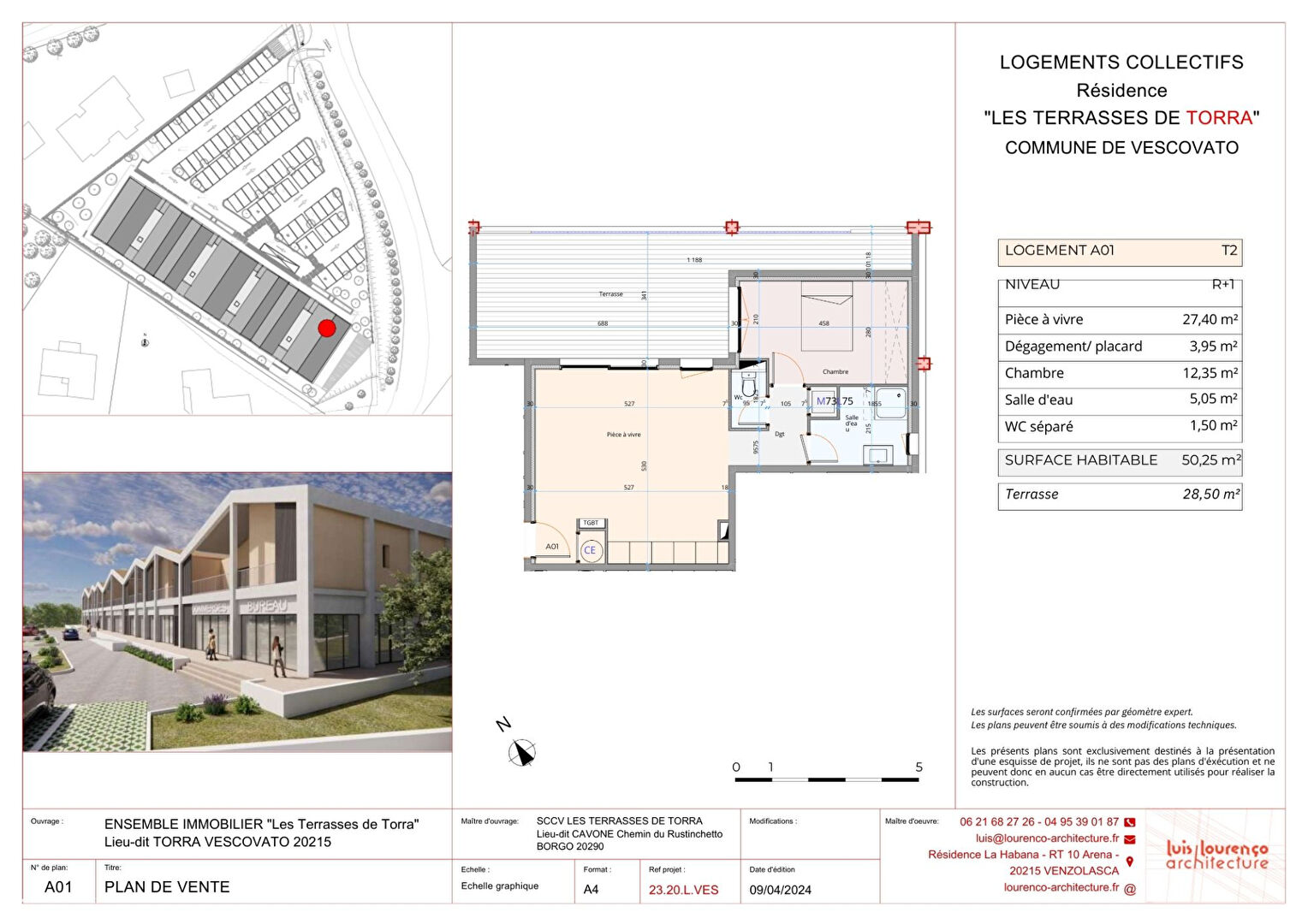 Photo A vendre spacieux appartement t2 , programme neuf Vescovato image 5/5