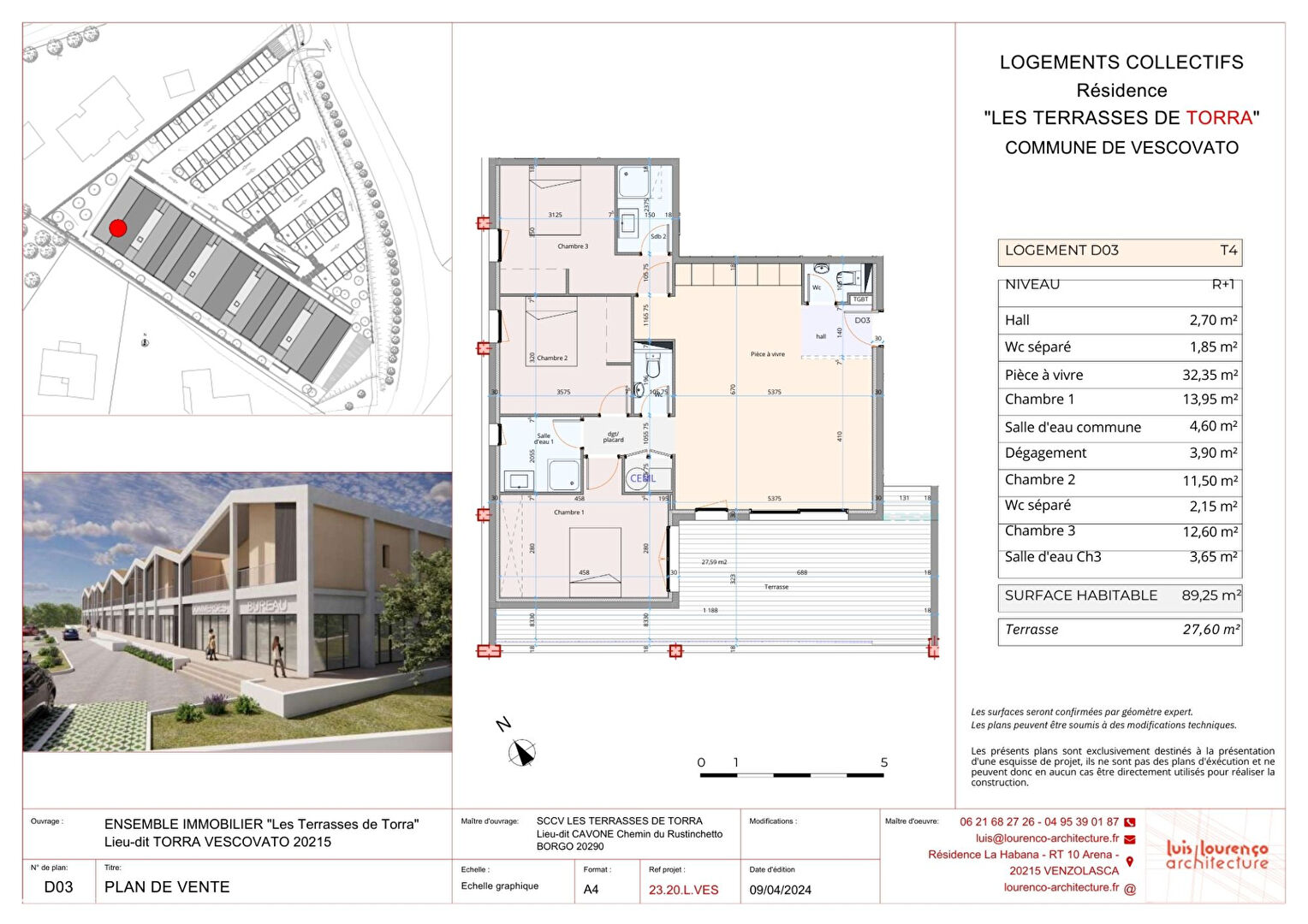 Photo A vendre spacieux appartement t4 , programme neuf Vescovato image 5/5