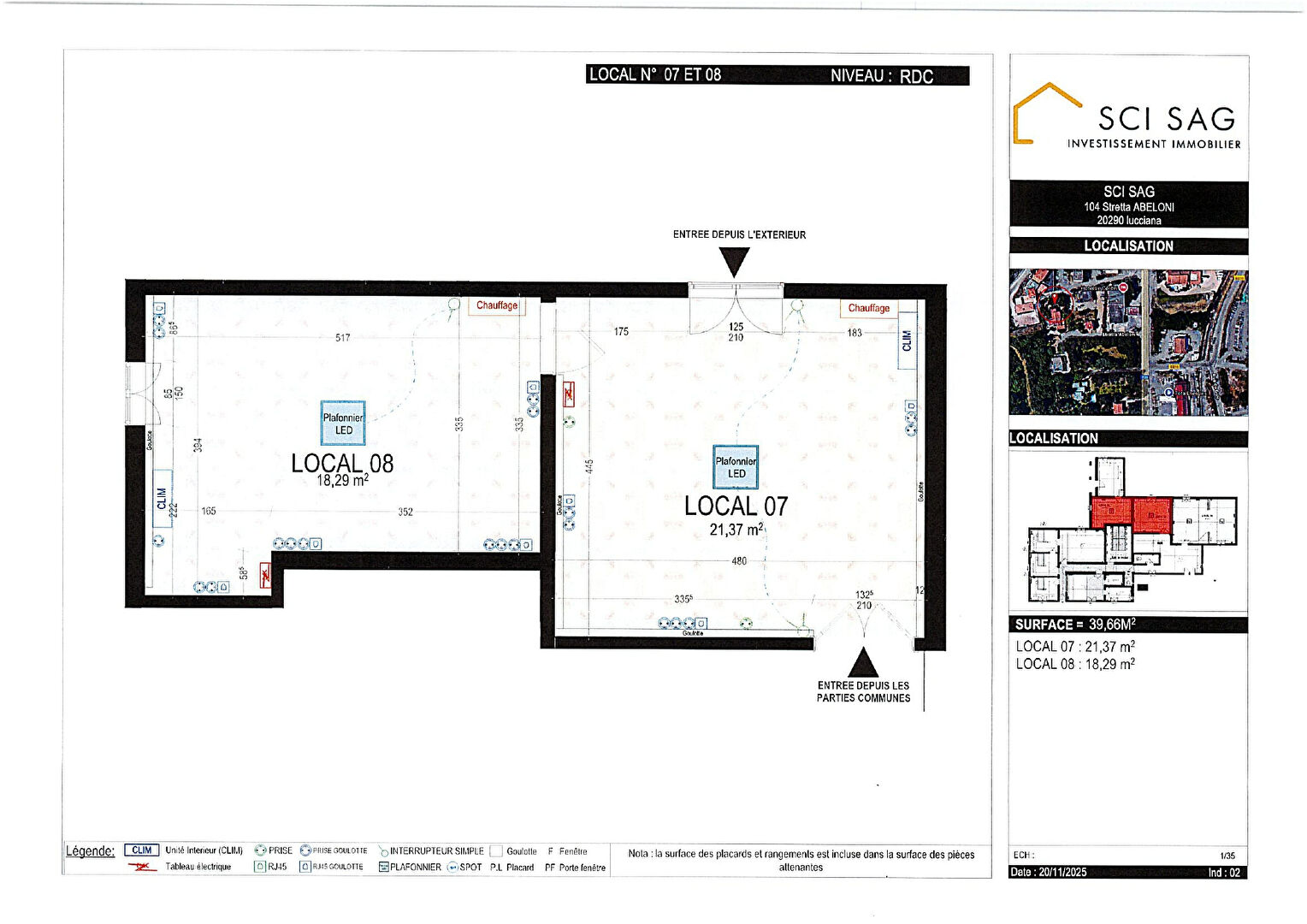 Photo Bureaux  en location  à Lucciana 1 pièce(s) image 4/4