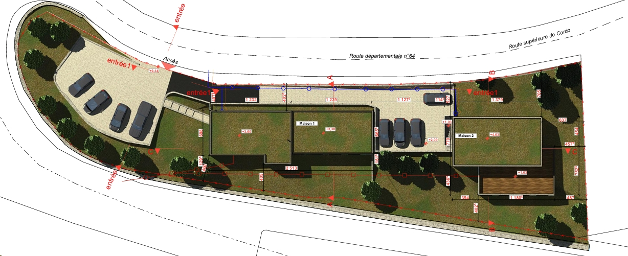 Photo Vente TERRAIN AVEC PERMIS BASTIA CARDO 2 MAISONS image 6/6