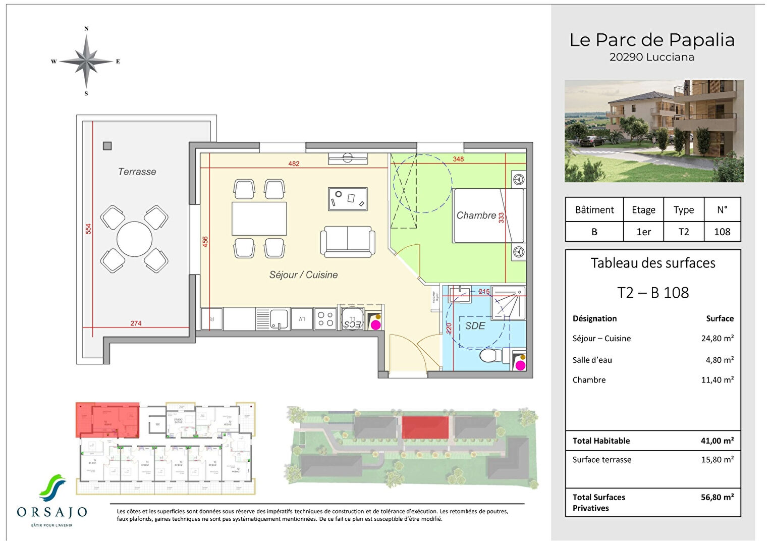 Programme Neuf - Appartements avec terrasse - Le Parc Papalia Lucciana