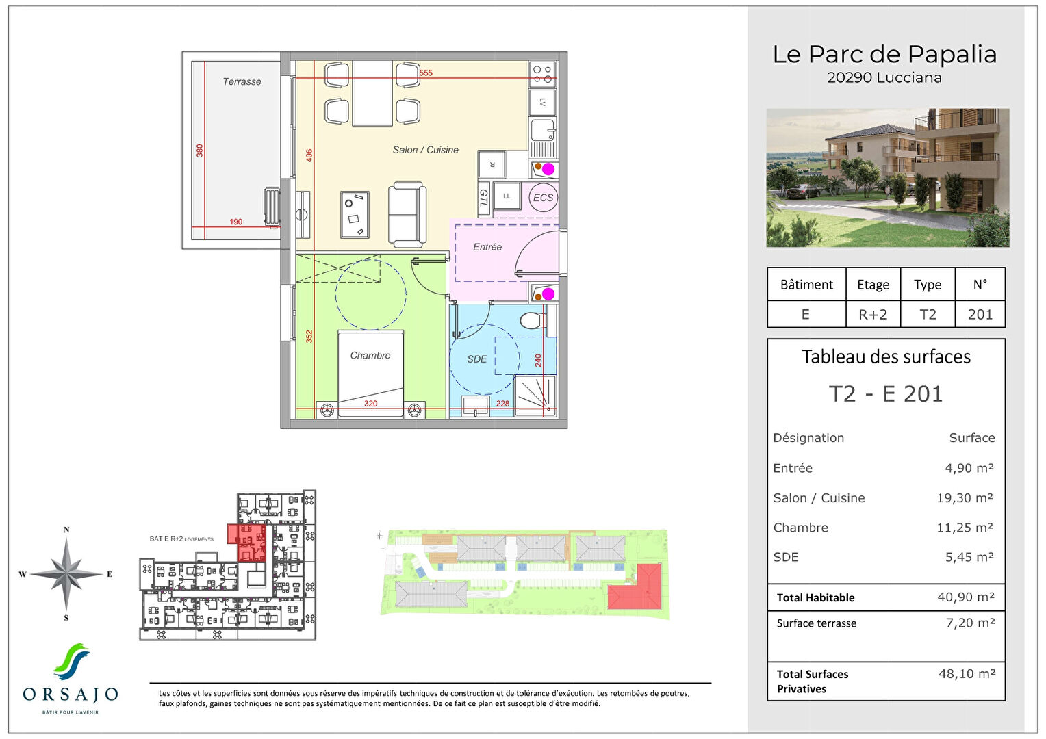 Programme Neuf - Appartements avec terrasse - Le Parc Papalia Lucciana