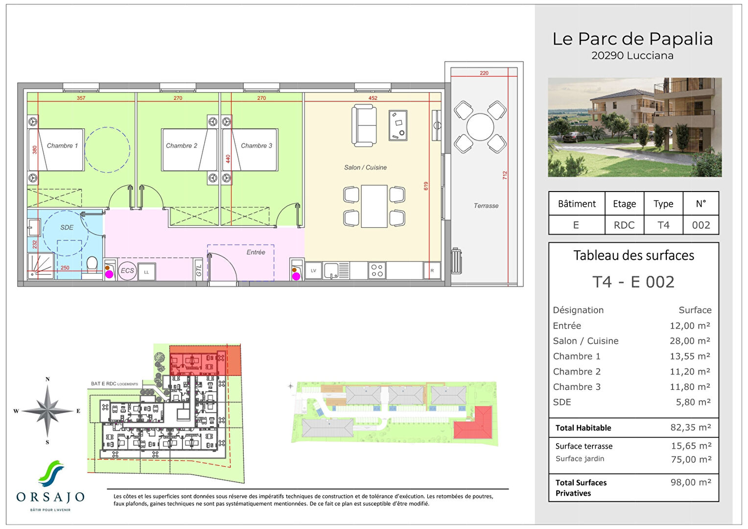 Photo Programme Neuf - Appartements avec terrasse - Le Parc Papalia Lucciana image 1/6