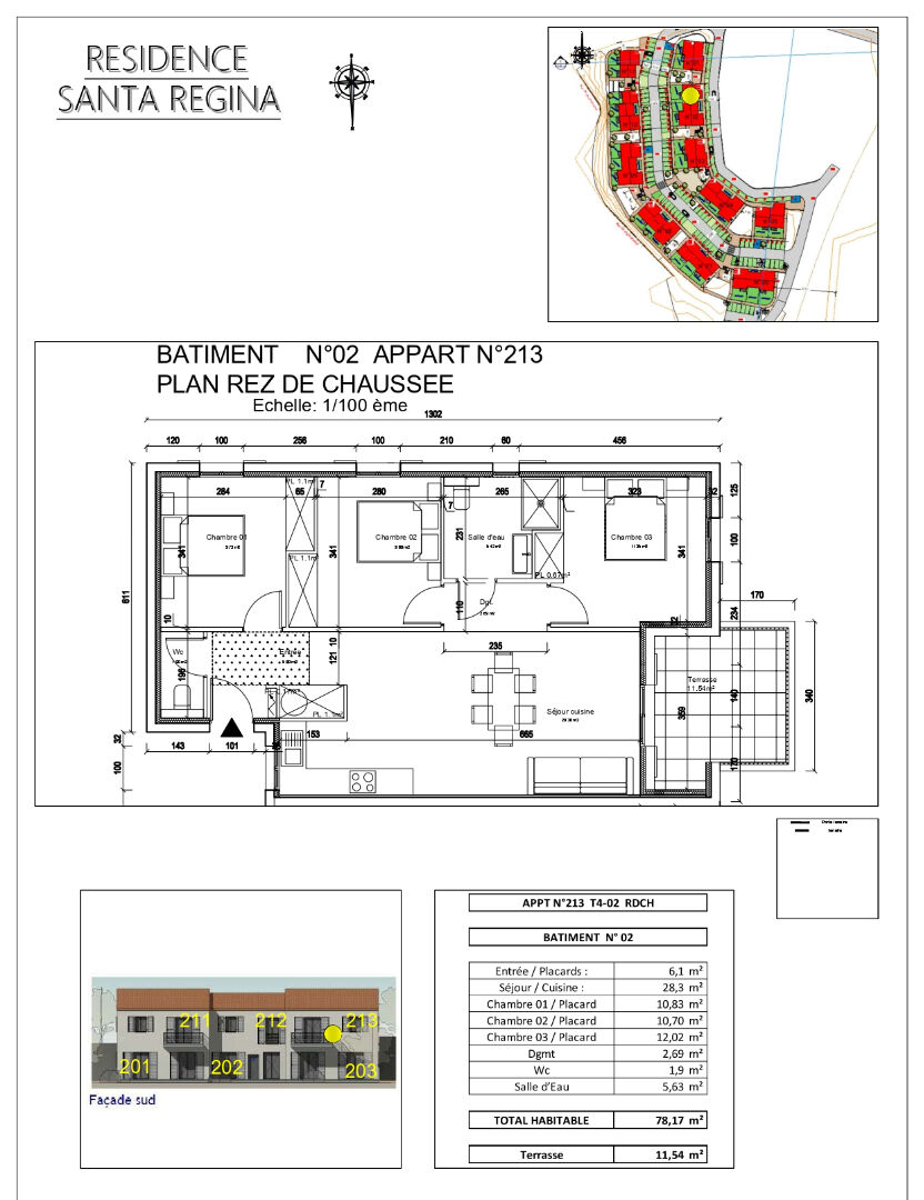 Photo Vente appartement 4 pièces 78,17 m2 - Olmeta di Tuda image 2/6