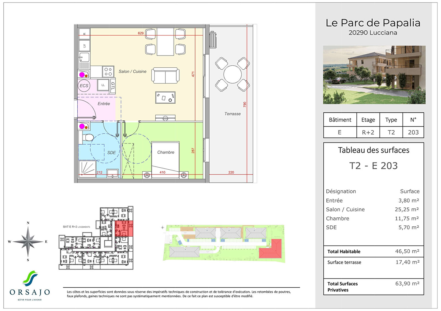 Programme Neuf - Appartements avec terrasse - Le Parc Papalia Lucciana