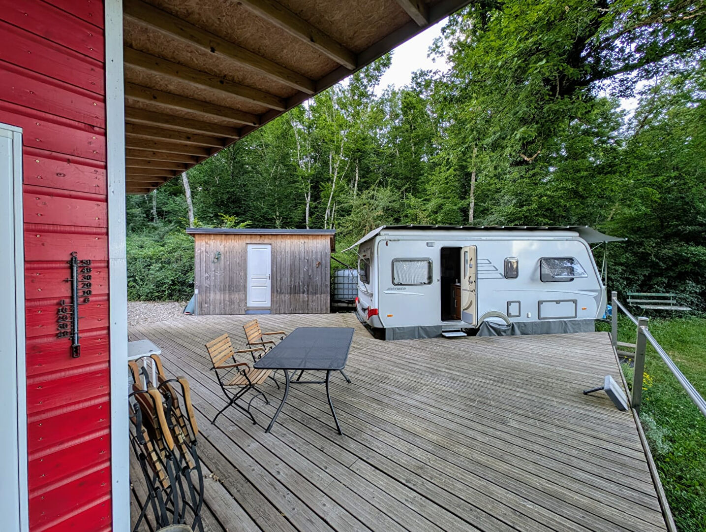 Photo CHALET  NEUF 25 m²  + CARAVANE AU CALME TERRAIN 2409 M² HERICOURT image 3/6