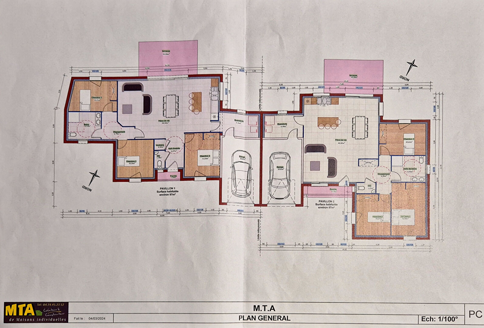 Photo Maison à vendre en VEFA à Viriat d'une surface de 97 m² image 3/4