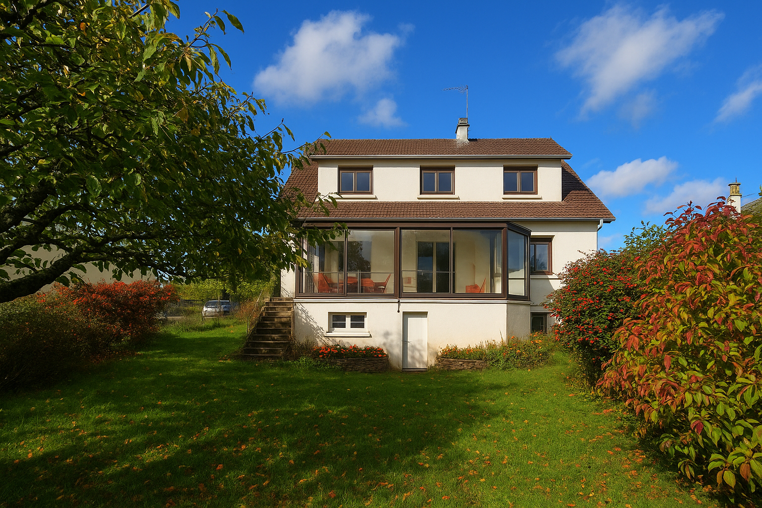 Maison avec vie de plain pieds sur sous sol complet