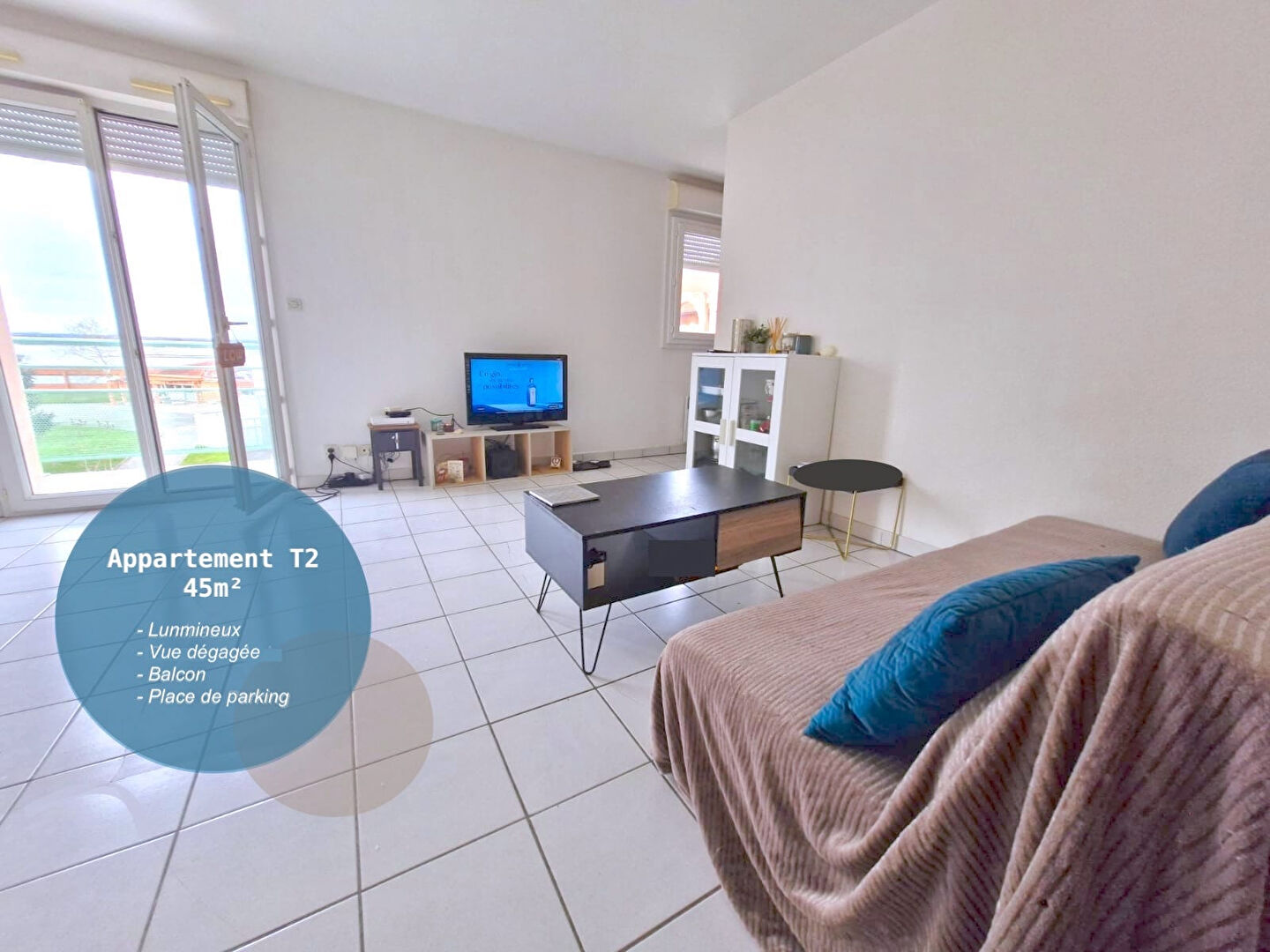 Colomiers T2, 45m² avec place de parking