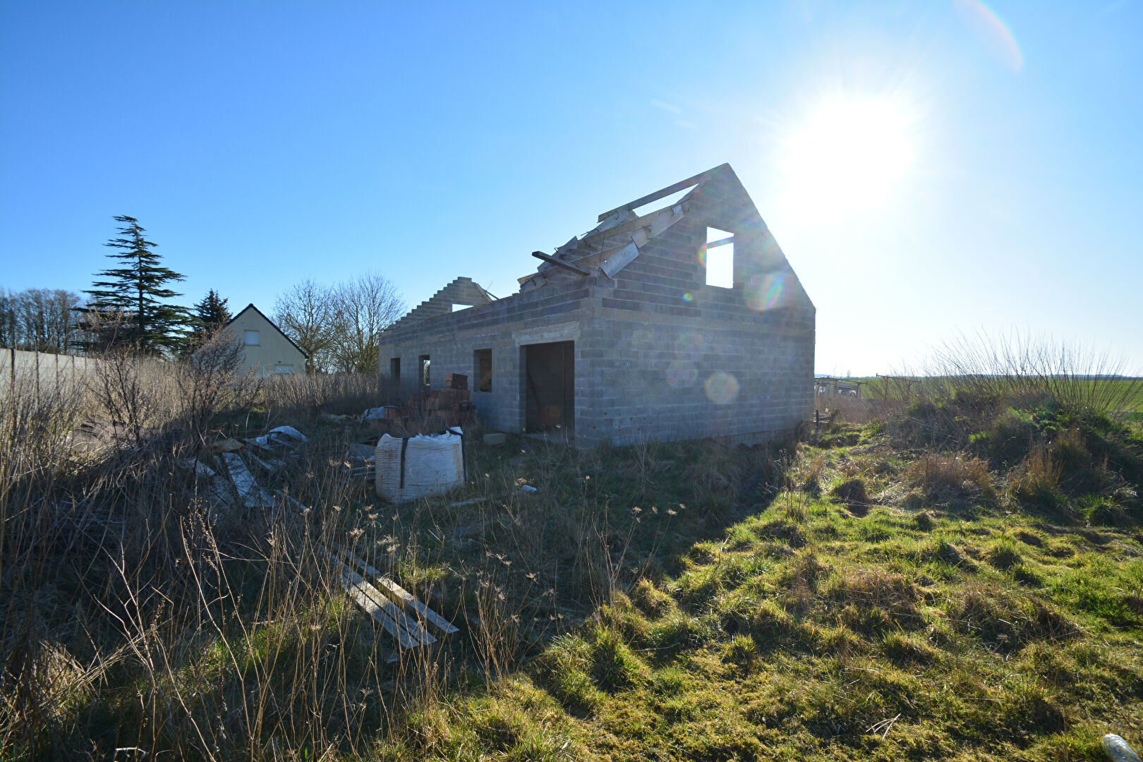 Photo BRANCOURT LE GRANDE Terrain à batir 1000 m2 viabilisé avec dalle de fondation existante image 5/5