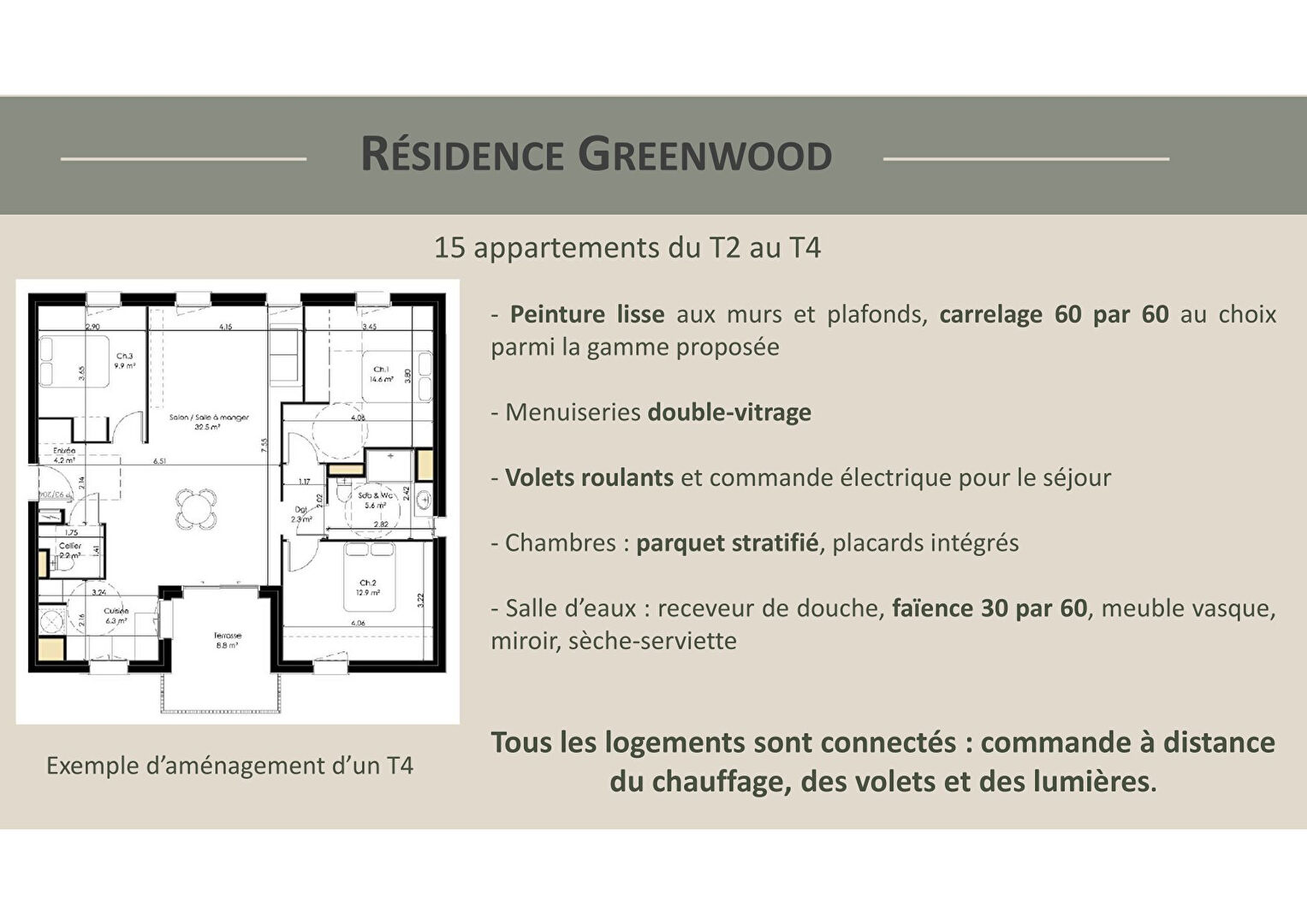 Photo PROGRAMME NEUF. Appartement Saint Vincent De Tyrosse 2 pièce(s) 43.8 m2 image 3/5