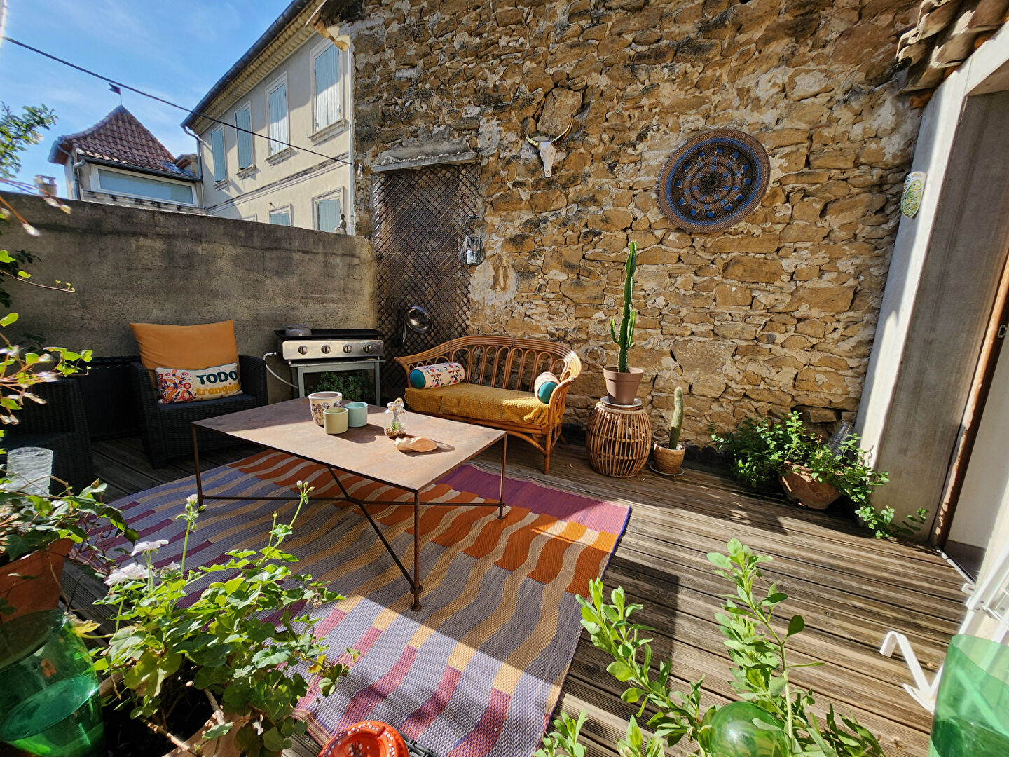 EXCLUSIVITE Maison de village de charme 158 m² avec terrasse tropézienne ? Bédarrides (84)