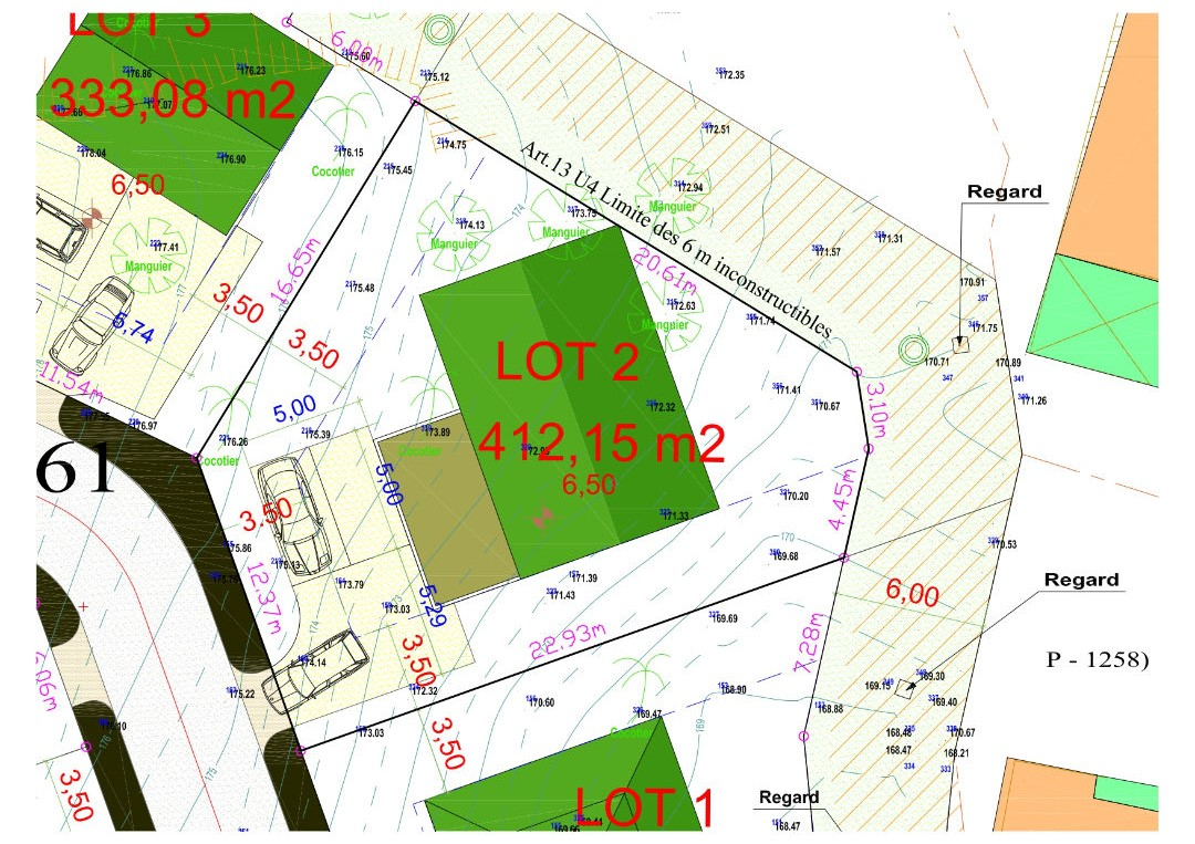 Terrain Fort De France 420 m2