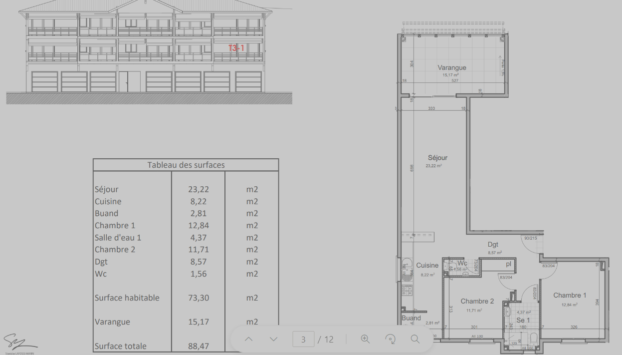 Photo Programme neuf Les Trois Ilets 2 pièce(s) 58.76 m2 image 4/4