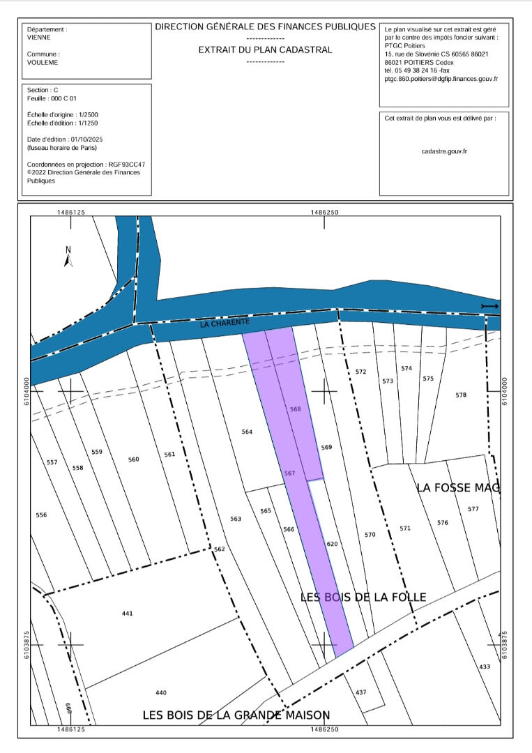 Photo Terrain de Loisirs au bord de la Charente 25 m de Rive Privative image 2/4