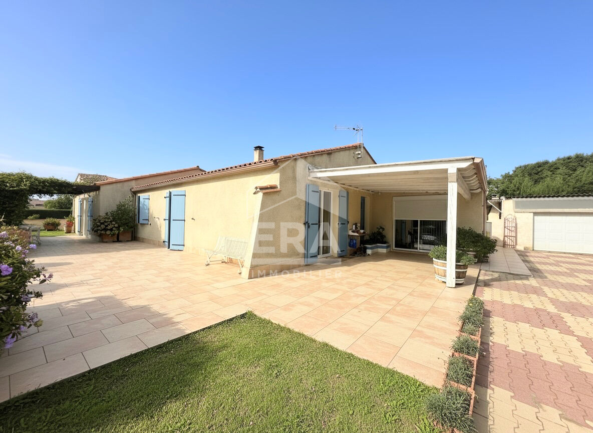A VENDRE - MILLAS - MAISON 4 FACES - 5 CHAMBRES - JARDIN
