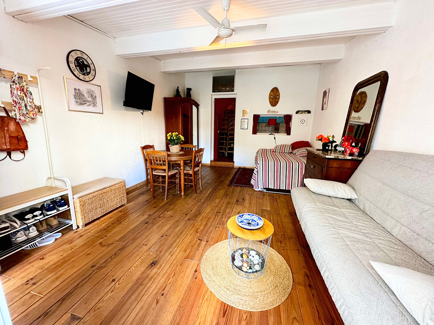 Canet-en-Roussillon, secteur Plage : Appartement 2 pièces avec terrasse à vendre