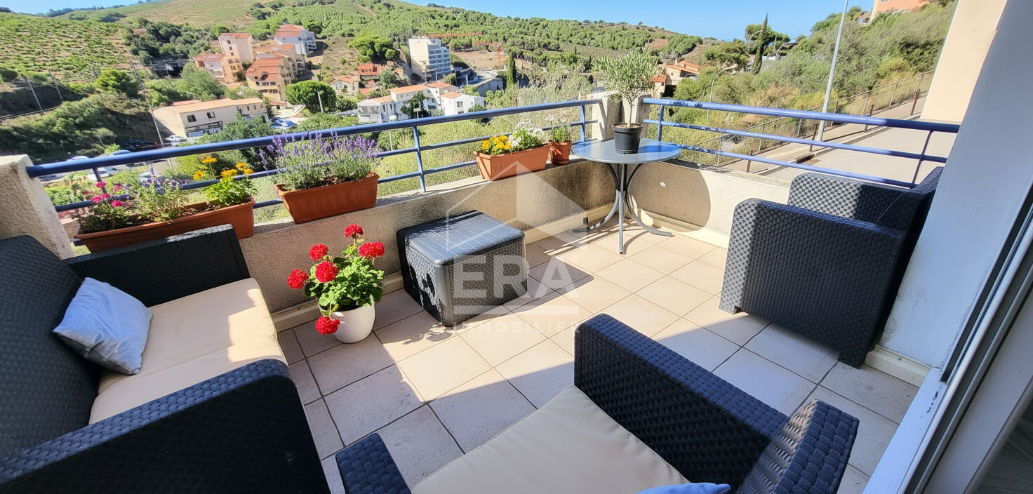 A vendre - Maison avec terrasse et garage - Vue Mer - Banyuls sur Mer