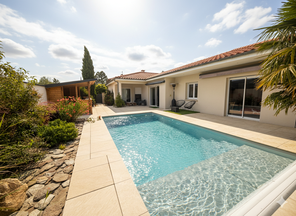 Maison à vendre avec 3 chambres, suite parentale, piscine et garage à Mirefleurs