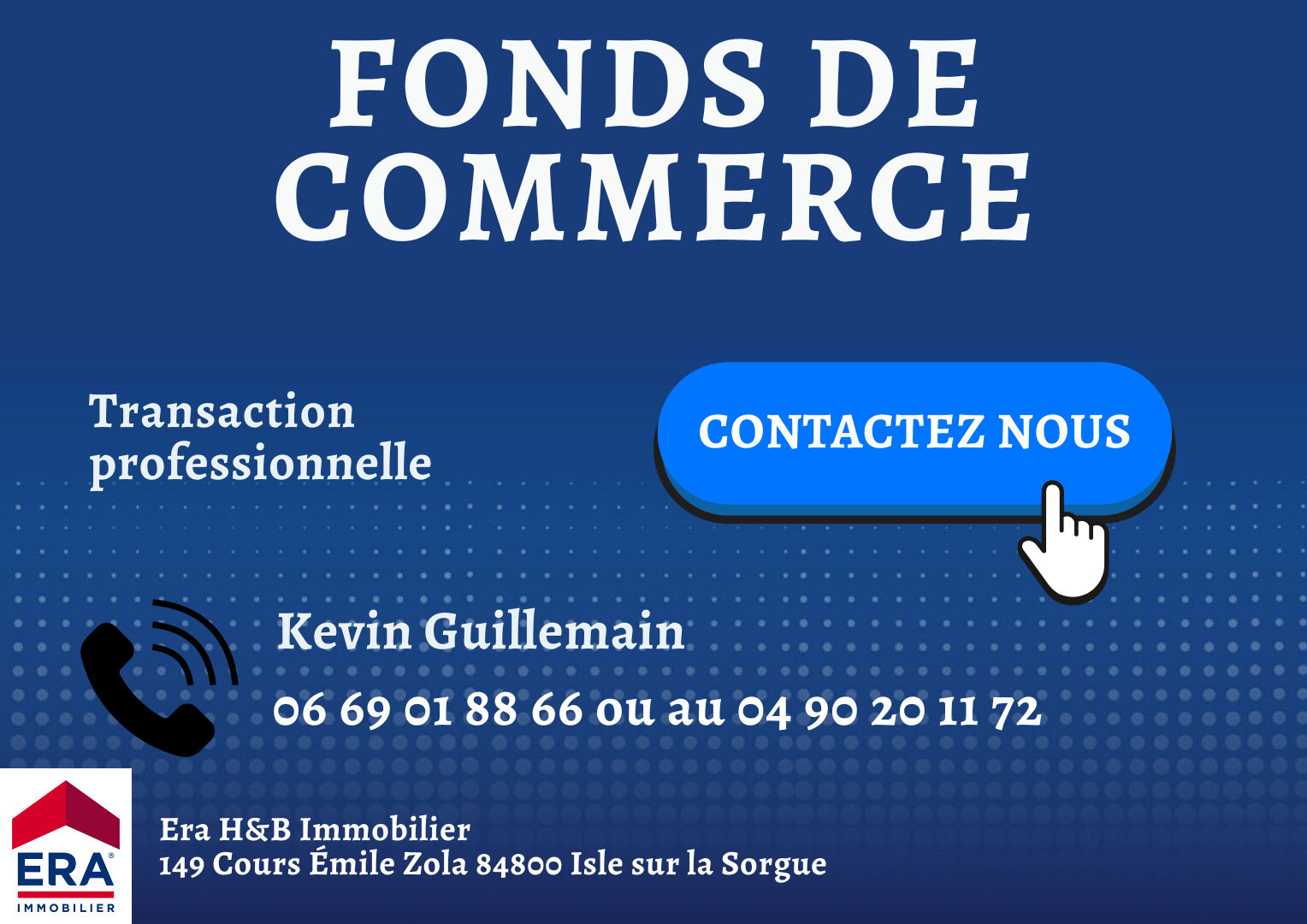 Agence immobilière de ERA IMMOBILIER L'ISLE SUR LA SORGUE