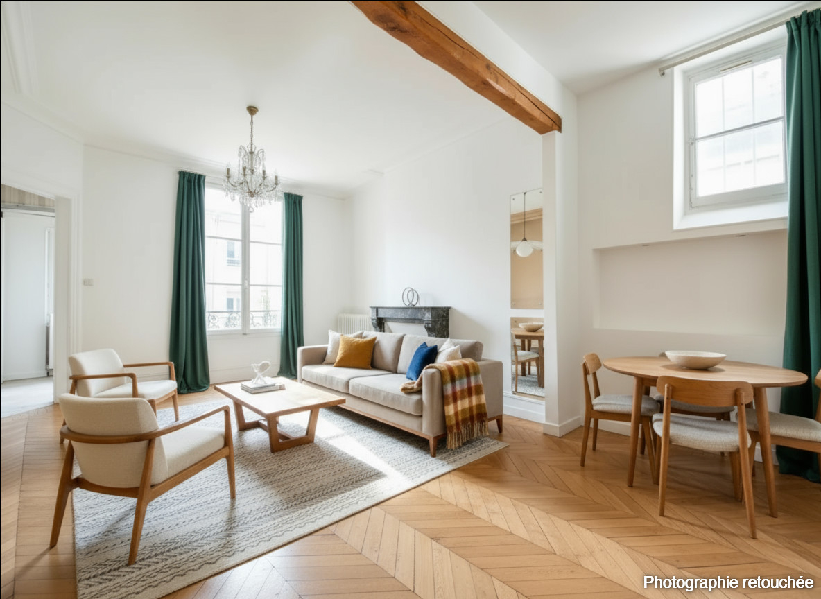 Hotel de ville - 3 pièces avec ascenseur à rénover - calme