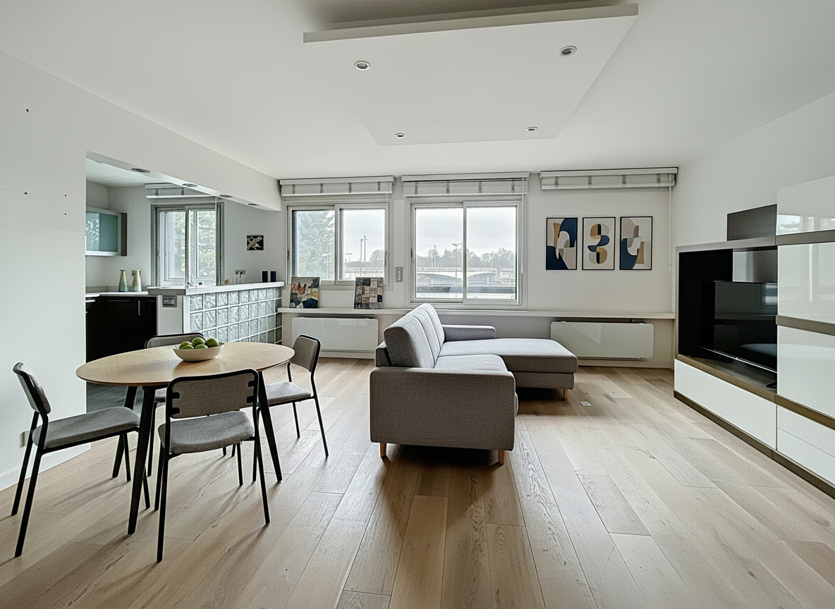 Très beau duplex de 3 pièces, 81 m², offrant une vue imprenable sur la Seine.