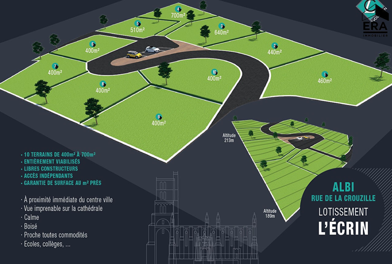Photo Terrain viabilisé 640m² proche centre-ville image 4/4