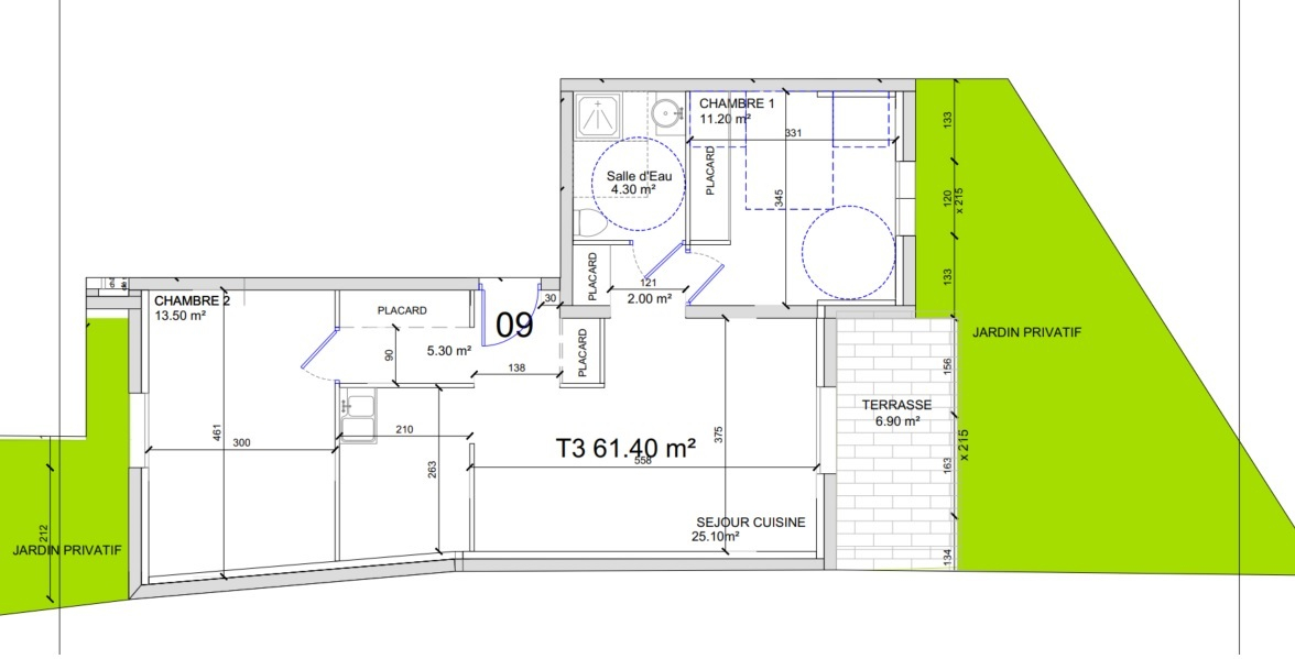 Photo Appartement T3 neuf centre-ville Albi  avec jardin et parking image 4/4