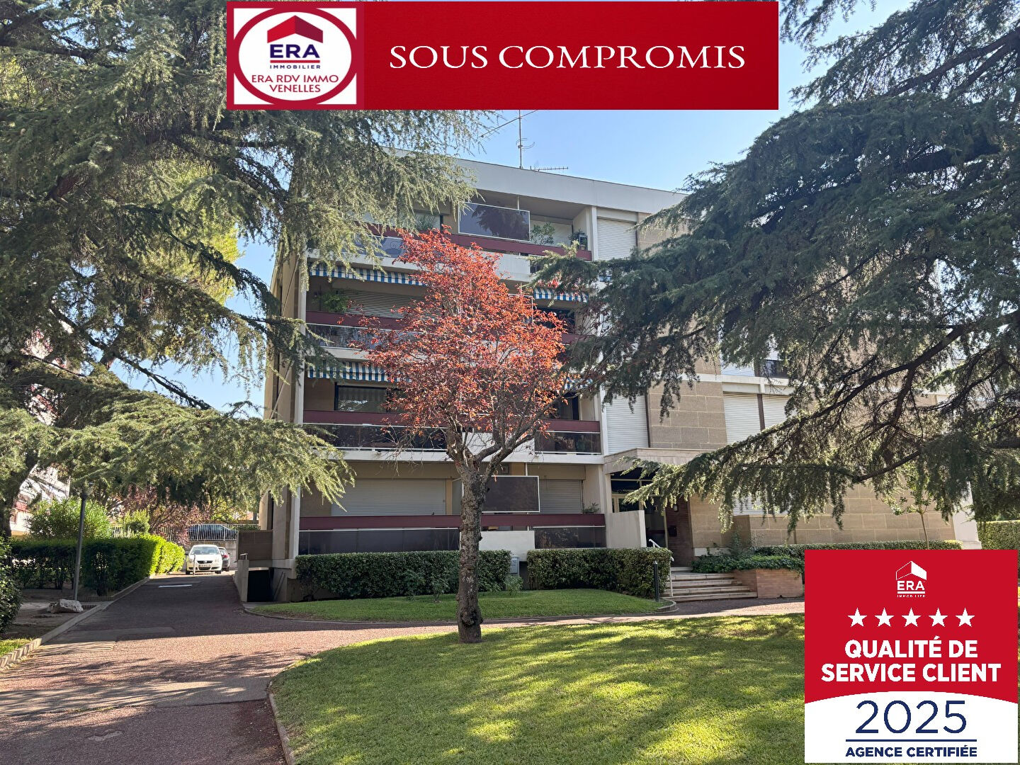 Appartement T4 de 92M2 avec terrasse et parking dans résidence de caractère