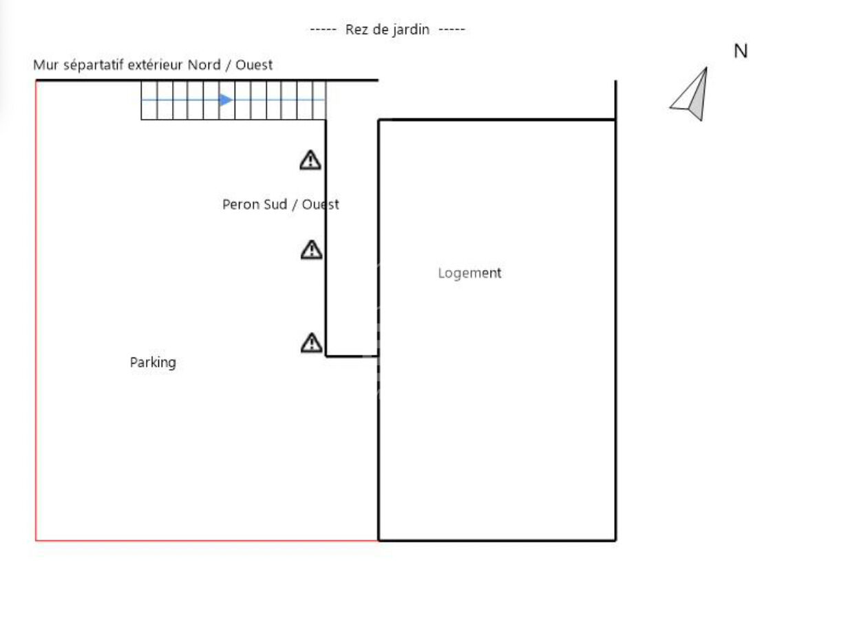 Ensemble immobilier avec appartement + surface commerciale + parking