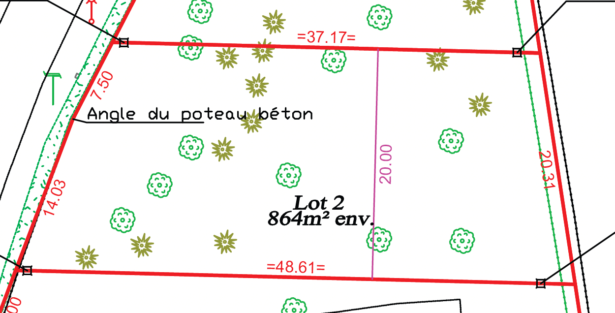 Terrain constructibles Groffliers 864 m²