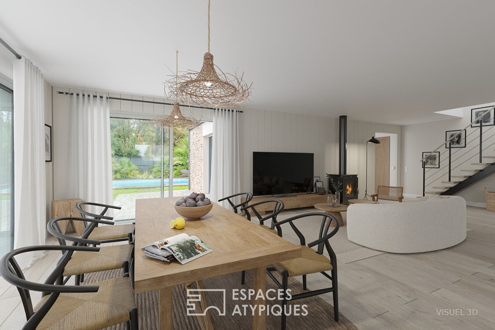 Photo Maison moderne aux prestations abouties avec piscine image 2/6