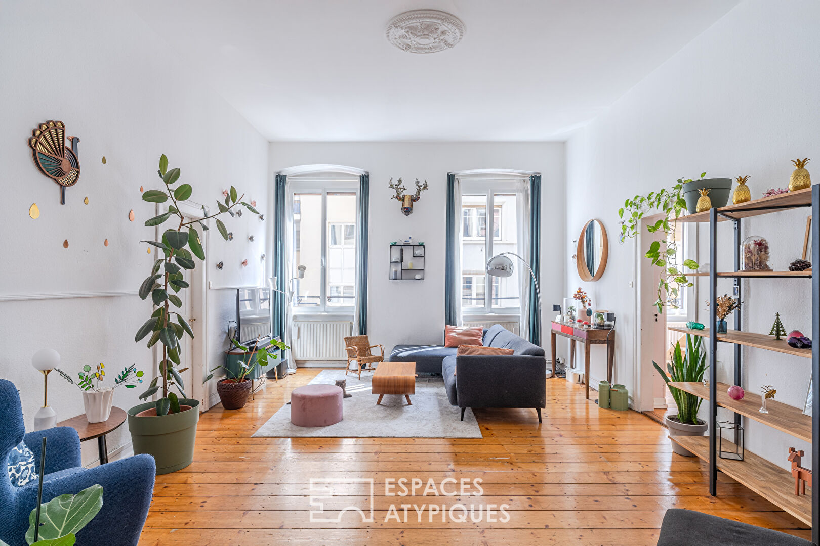 Appartement bourgeois et ses hauts plafonds