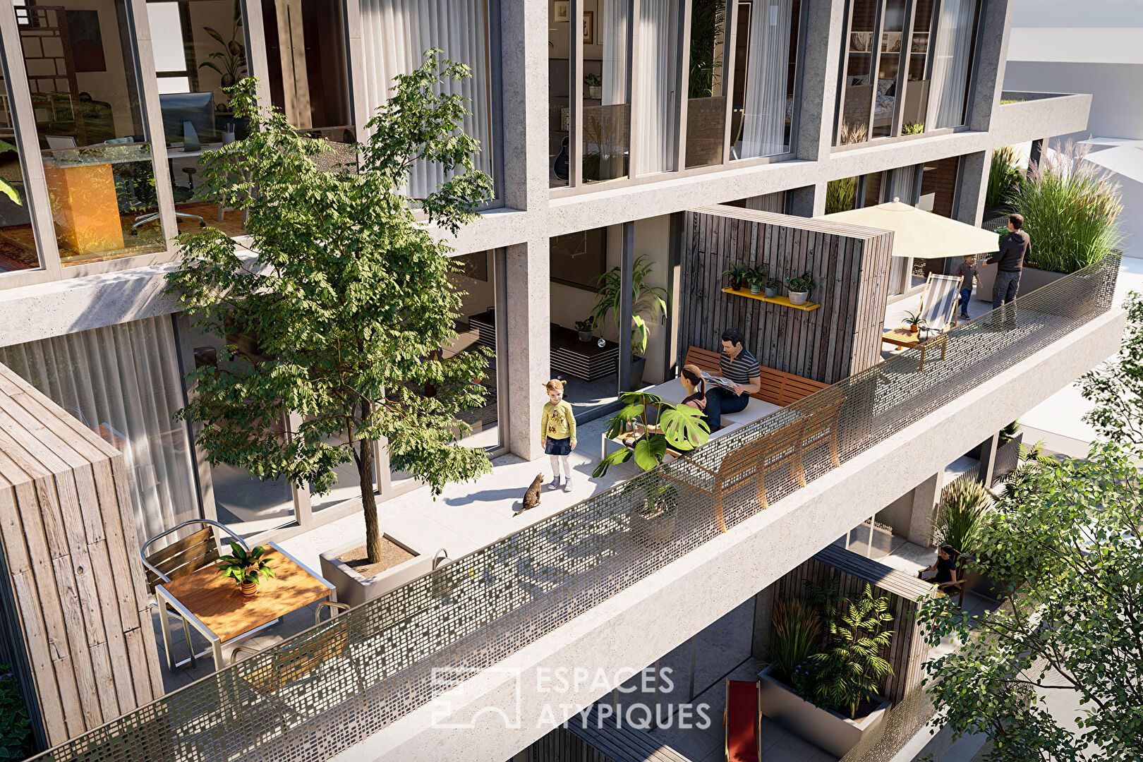 Loft avec terrasse quartier Fonderie