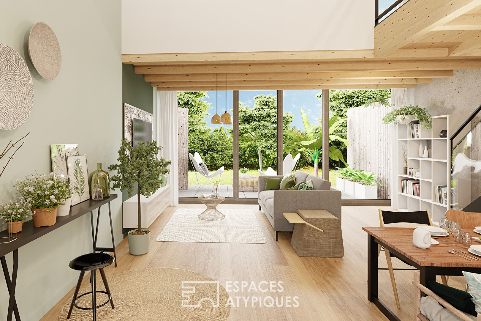 Duplex en rez-de-jardin quartier Fonderie
