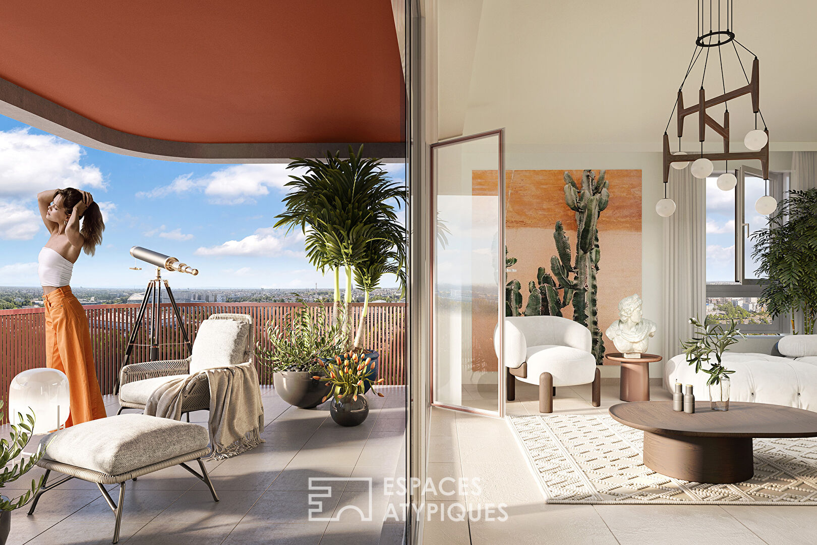 Photo Appartement avec terrasse et vue contemplative image 2/2