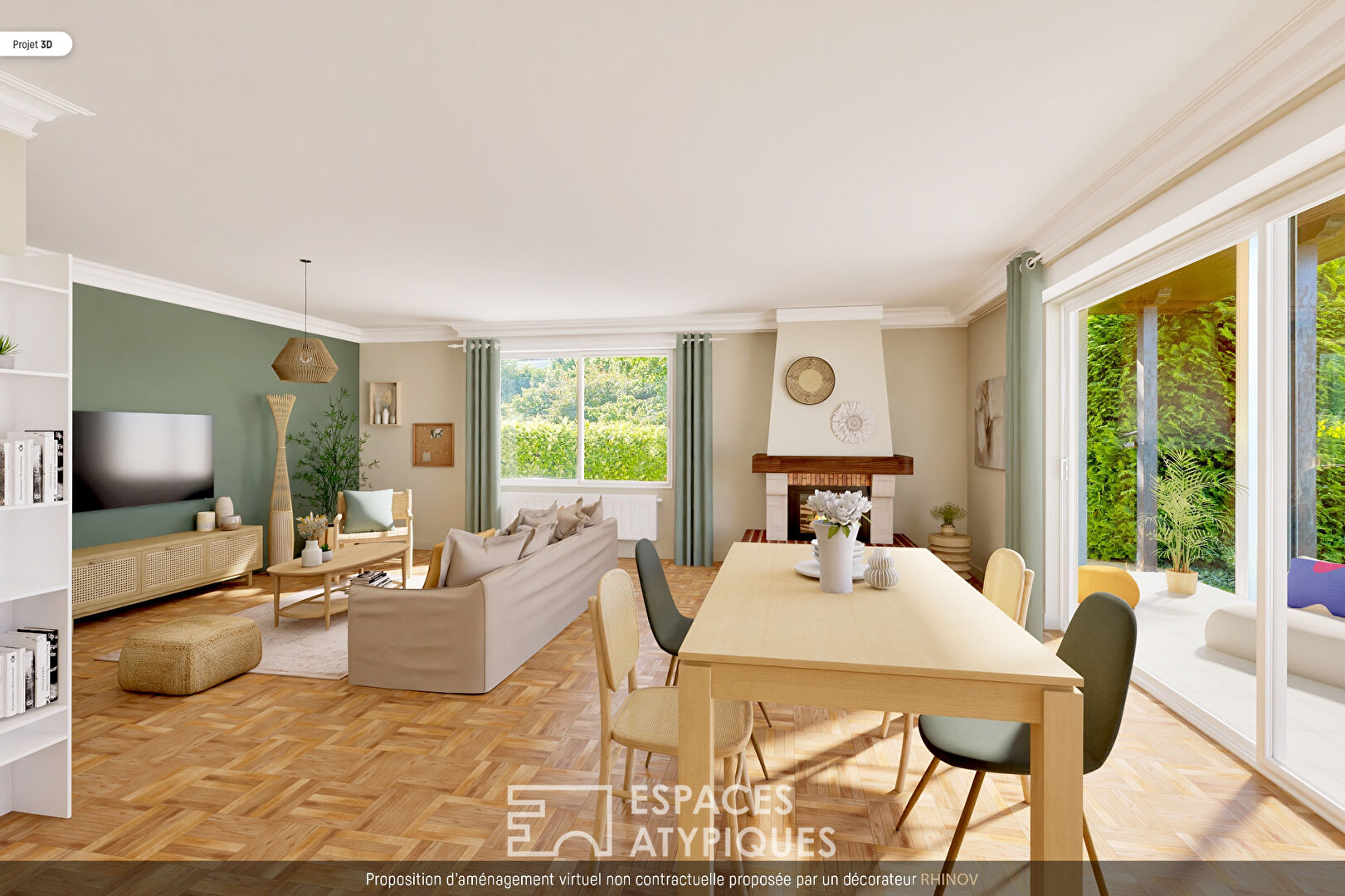 Maison familiale à réinterpréter dans un cadre verdoyant