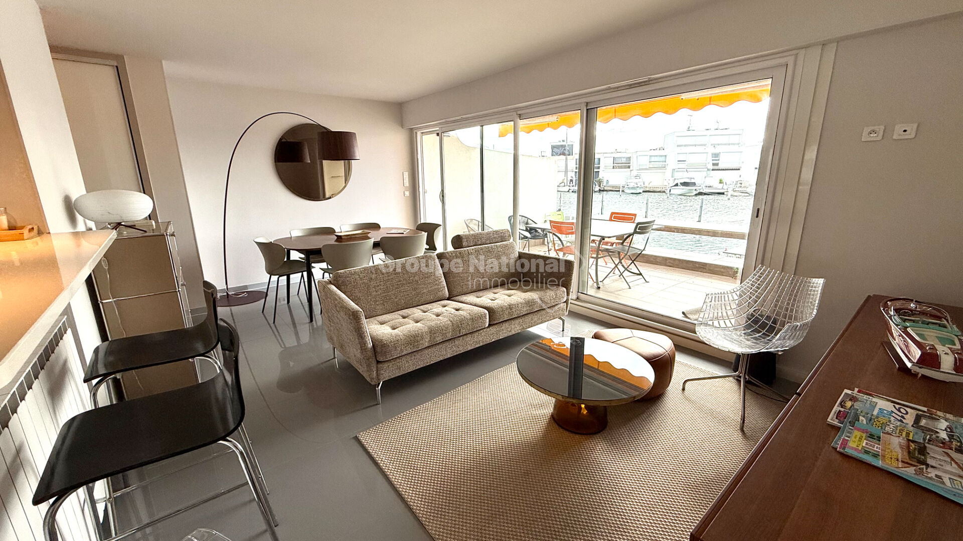 Photo Marina P3 rez-de-chaussée accès direct quai et abri voiture image 4/6