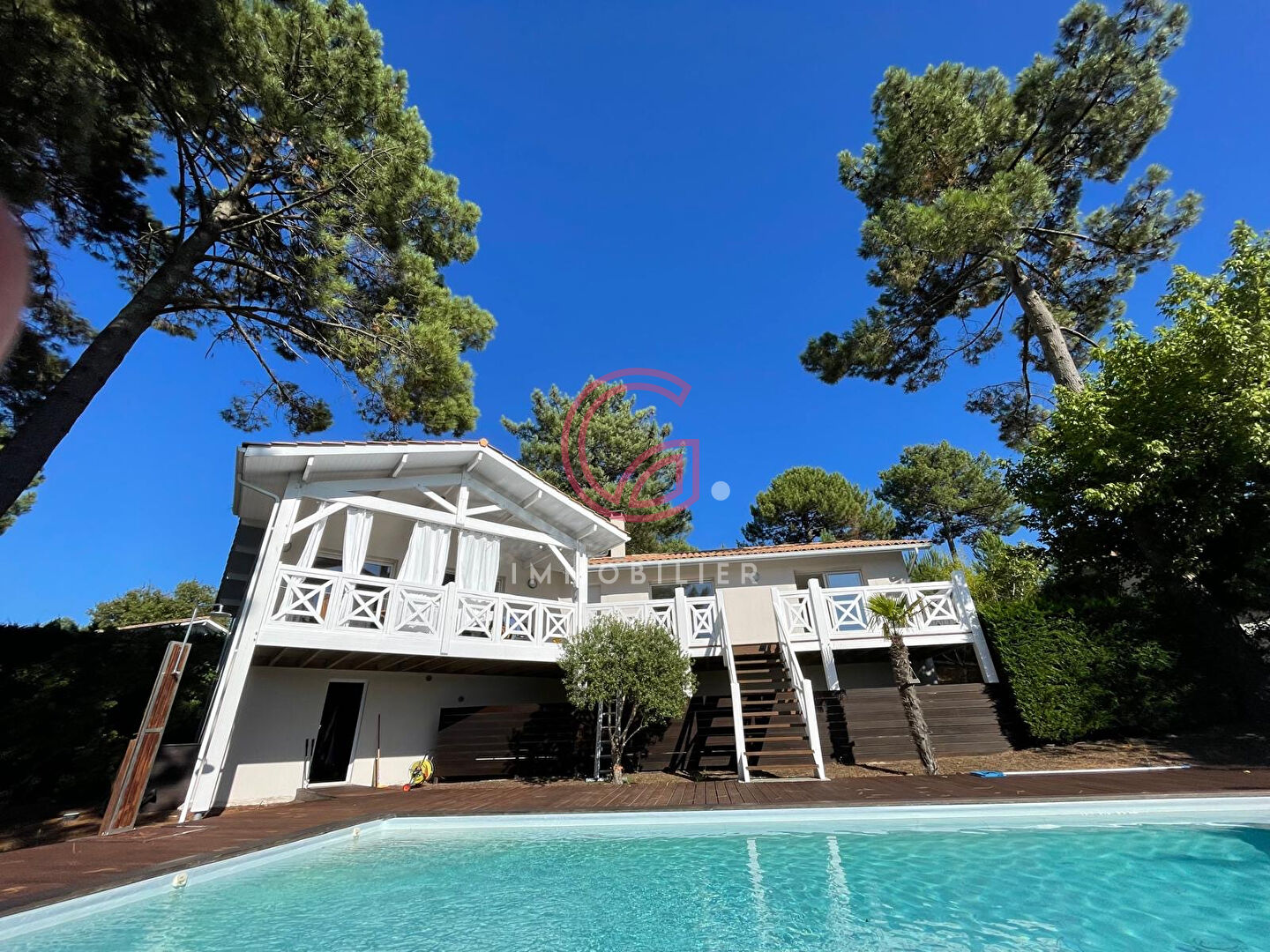 Villa proche lac avec Vue dégagée sur la forêt landaise
