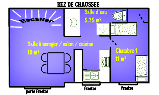Photo CHAURAY - 3 pièce(s) - 53 m2 image 6/6