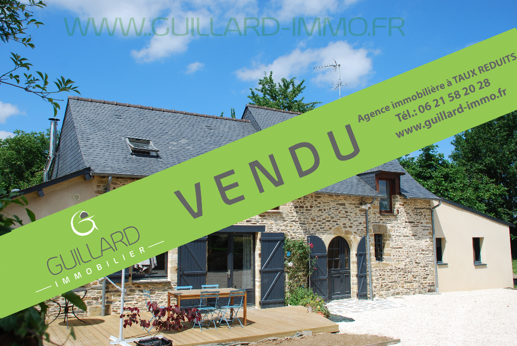 Longère rénovée non mitoyenne  - 2 000 m² terrain