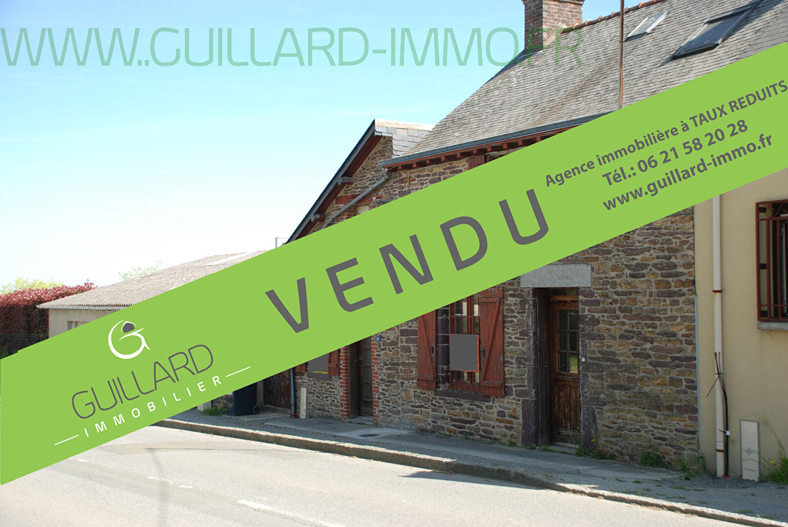 Maison 86 m² - garage, dépendances - terrain 351 m²