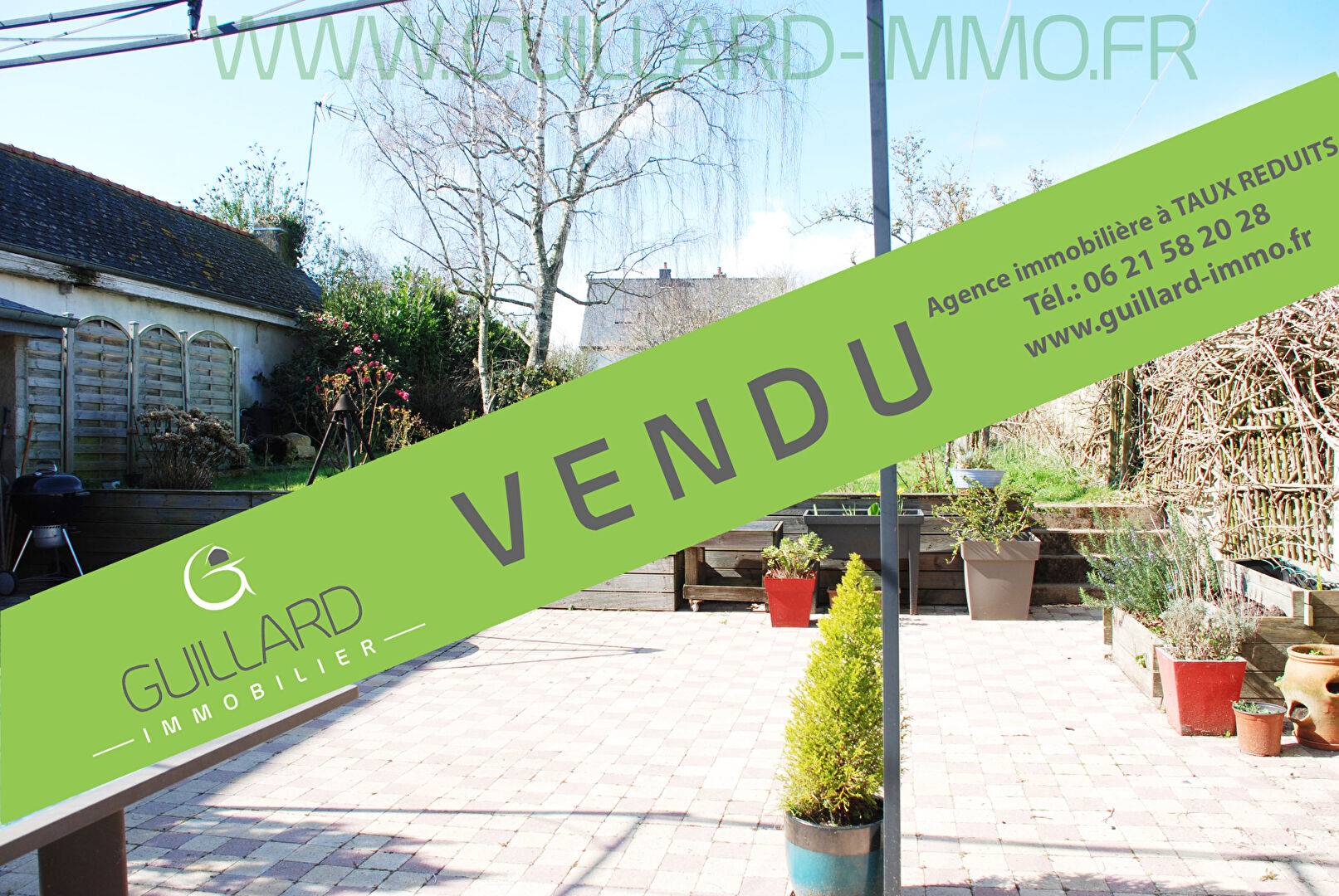 Maison de bourg Domloup jardin et garage