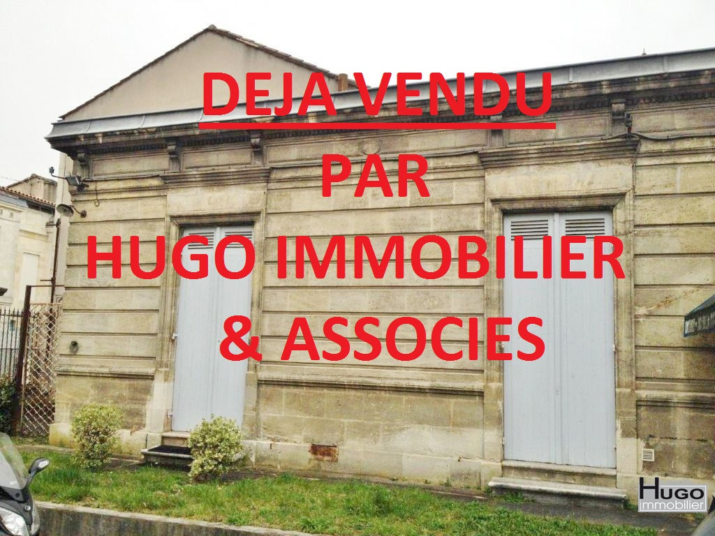 Photo DÉJÀ VENDU PAR HUGO IMMOBILIER & ASSOCIES !!! EXCLUSIVITE !!! BORDEAUX TONDU - ECHOPPE + ENTREPOT + PARKING... image 1/1