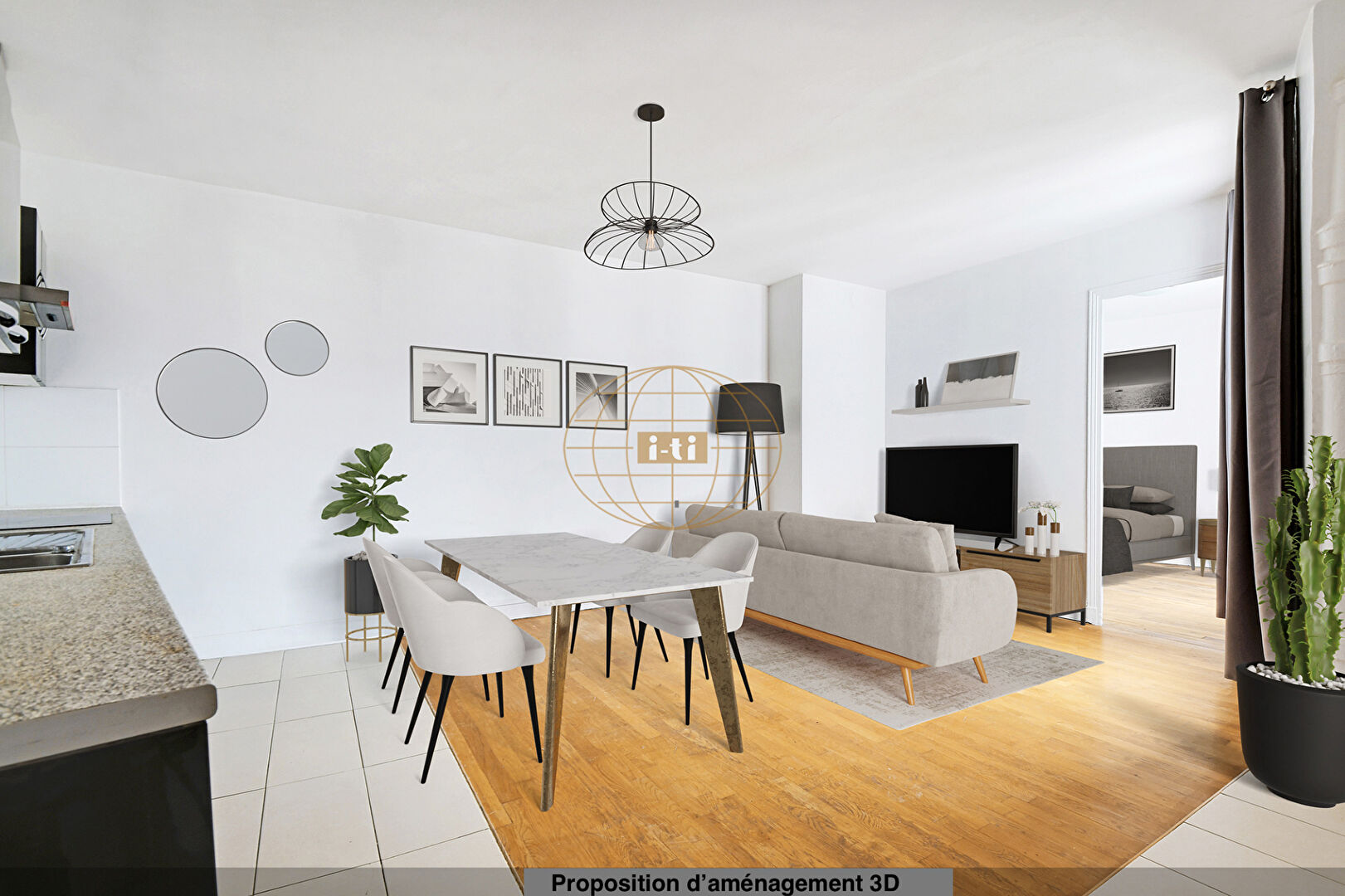 Photo Exclusivité. Cambrone/Croix Nivert. Grand 2 pièces de 37,40 m2 Carrez lumineux au 5ème étage, le charme de l'ancien dans une agréable copropriété. image 3/6