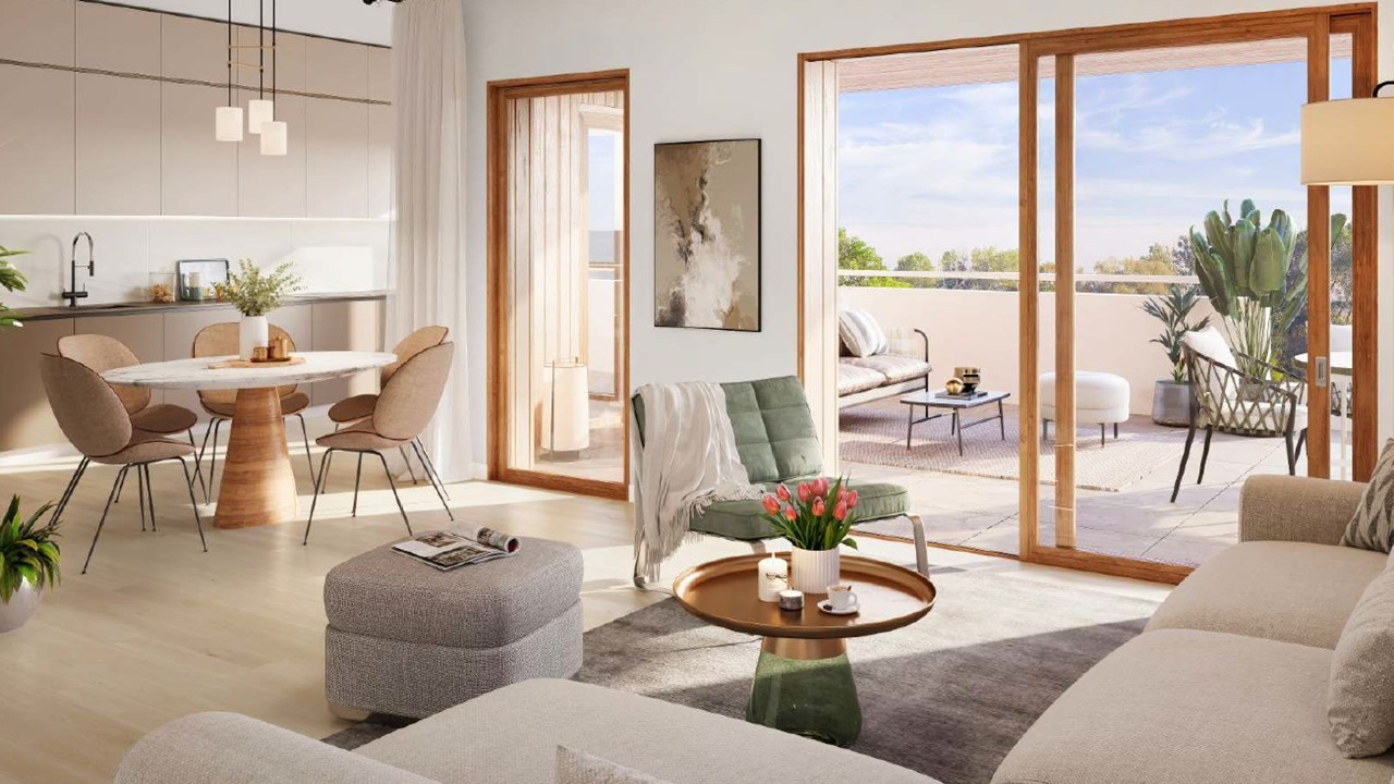 Photo Appartement T4  - Dernier étage de 95.60  m² avec sa superbe terrasse de 62.30 m²  à vendre à Ville la Grand image 3/4